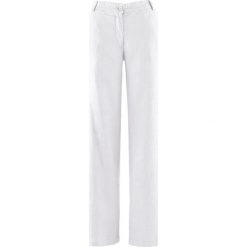 Spodnie lniane Loose Fit z wygodnym paskiem. Czarne spodnie materiałowe damskie bonprix, bez wzorów. Za 147.99 zł.
