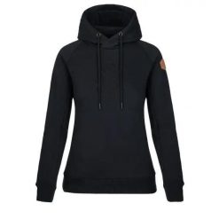 Bluza bawełna damska Kilpi Sohey. Czarne bluzy z kapturem damskie Kilpi, na jesień, z bawełny. Za 163.85 zł.