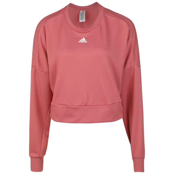 Bluza damska o luźnym kroju adidas Aeroready Studio. Czerwone bluzy bez kaptura damskie Adidas, m, bez wzorów, bez ramiączek, bez kaptura. W wyprzedaży za 229.80 zł.