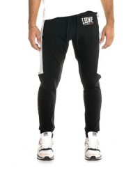 Męskie spodnie dresowe Leone ze wstawkami Winter Gold. Czarne spodnie sportowe męskie LEONE 1947 APPAREL, z bawełny. Za 84.16 zł.
