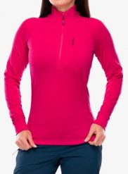 Bluza z zamkiem 1/2 damska Rab Nexus Pull On. Czerwone bluzy z kapturem damskie RAB, s, z materiału. Za 324.49 zł.