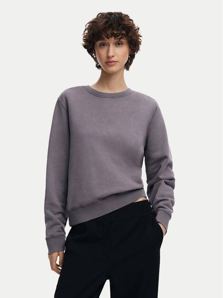 Desigual Bluza 25SWSK16 Niebieski Regular Fit. Niebieskie bluzy bez kaptura damskie Desigual, xl, z bawełny. Za 169.99 zł.