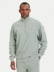 Tommy Hilfiger Bluza Essential UM0UM03909 Zielony jasny Regular Fit. Zielone bluzy bez kaptura męskie Tommy Hilfiger, m, z bawełny. Za 329.99 zł.