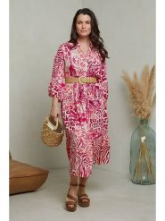 Curvy Lady Sukienka w kolorze różowym rozmiar: 48/50. Różowe sukienki damskie Curvy Lady, na co dzień, bez wzorów, z bawełny, klasyczne, bez kołnierzyka, bez ramiączek, maxi, proste. Za 96.60 zł.