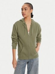 Roxy Bluza Surf Stoked Zipped Brushed ERJFT05022 Zielony Regular Fit. Zielone bluzy bez kaptura damskie Roxy, l, z bawełny. Za 239.99 zł.