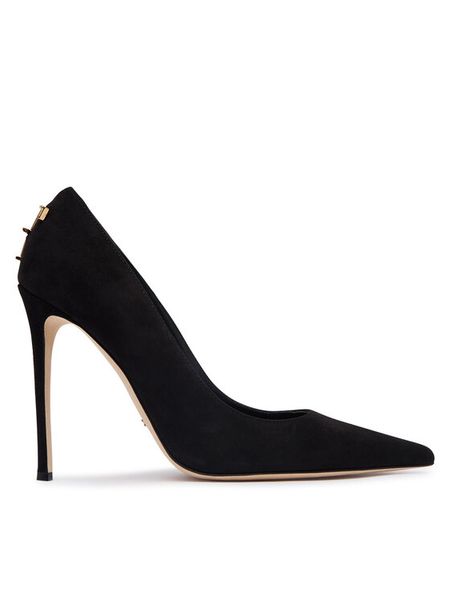 Elisabetta Franchi Szpilki SA-88L-66E2-V620 Czarny. Czarne szpilki Elisabetta Franchi, bez wzorów, ze skóry, bez obcasa. Za 2,649.00 zł.