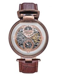 Heritor Zegarek automatyczny "Lincoln" w kolorze brązowym rozmiar: onesize. Brązowe, analogowe zegarki męskie Heritor, ze stali. Za 587.99 zł.