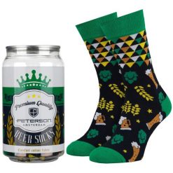 Modne, kolorowe skarpety męskie w rozmiarze 38-44 we wzór z motywem piwa Peterson PTN SML-1P-BE1-38-44. Skarpetki męskie Peterson, bez wzorów, z bawełny. Za 45.00 zł.