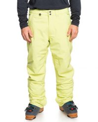Spodnie do sportów zimowych męskie ESTATE. Żółte spodnie materiałowe męskie Quiksilver, bez wzorów, z poliesteru, sportowe. Za 669.00 zł.
