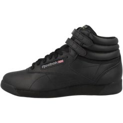 Buty do chodzenia damskie Reebok Freestyle. Czarne buty sportowe na co dzień damskie Reebok, bez wzorów, z gumy, trekkingowe. Za 319.00 zł.