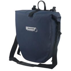 Pojedyncza Torba Rowerowa 100% Wodoodporna 25,4 Litra - Ciemnoniebieska. Niebieskie torebki klasyczne damskie BÜCHEL, bez wzorów, bez dodatków. Za 164.95 zł.