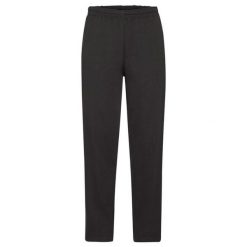 Spodnie Do Biegania Unisex Dla Dorosłych Z Otwartym Dołem. Czarne spodnie dresowe damskie Fruit of the Loom, na lato, bez wzorów. Za 109.99 zł.