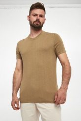 T-shirt męski dzianinowy Peeron JOOP! JEANS. T-shirty męskie Joop! Jeans, m, bez wzorów, z dzianiny, bez kołnierzyka. W wyprzedaży za 293.30 zł.