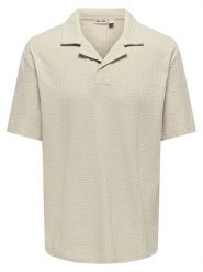 ONLY & SONS Koszulka polo "Onsaustin" w kolorze beżowym rozmiar: XXL. Brązowe koszulki polo męskie Only & Sons, xxl, bez wzorów, bez ramiączek. Za 79.21 zł.
