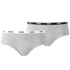 Spodnie Damskie Hipster (zestaw 2 Sztuk). Czarne spodnie materiałowe damskie Puma, bez wzorów, z bawełny. Za 39.90 zł.