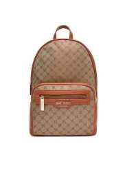 Nine West Plecak CEO-OLIVIA-I-B24334 Beżowy. Brązowe plecaki damskie Nine West, bez wzorów, z materiału. Za 249.99 zł.
