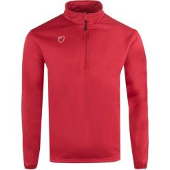 Męska bluza 1/4 zip w kolorze szkarłatnym XL. Czerwone bluzy bez kaptura męskie NEW LAYER, m. Za 154.99 zł.