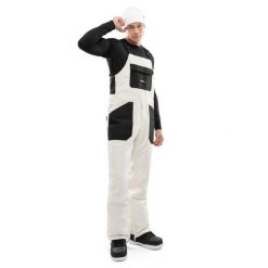 Męskie spodnie snowboardowe z szelkami Sporty zimowe Siroko B1 Appi. Białe spodnie materiałowe męskie SIROKO, bez wzorów, z materiału, sportowe. Za 643.00 zł.