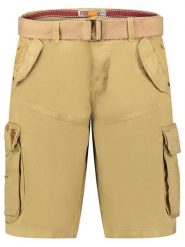 Geographical Norway Bermudy "Pouvoir" w kolorze beżowym rozmiar: XXL. Brązowe szorty męskie Geographical Norway, bez wzorów, z bawełny. Za 113.99 zł.