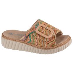 Klapki Rieker Sandals 69253-91 wielokolorowe. Klapki damskie bez wzorów, z gumy, bez obcasa. Za 380.93 zł.