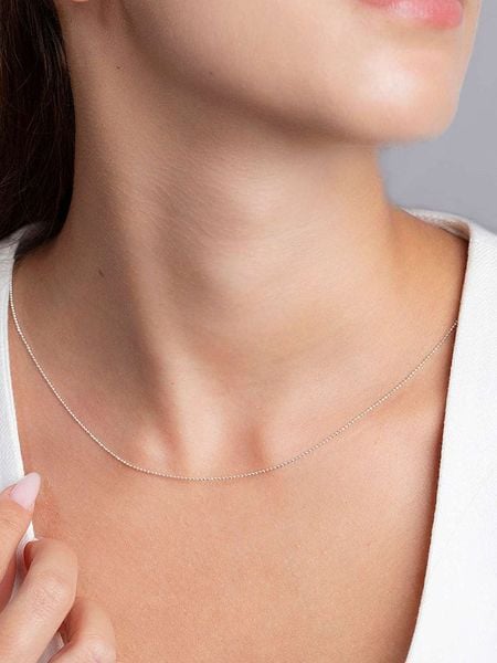 Lodie Silver Srebrny naszyjnik - dł. 40 cm rozmiar: onesize. Szare naszyjniki damskie Lodie Silver, srebrne. Za 85.95 zł.