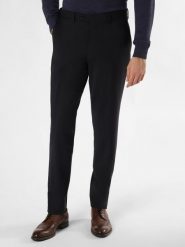 Finshley & Harding Spodnie - Carter Mężczyźni Regular Fit Wełna niebieski, 58. Niebieskie spodnie materiałowe męskie Finshley & Harding, z wełny. Za 499.95 zł.