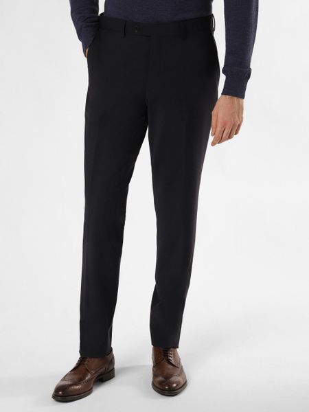 Finshley & Harding Spodnie - Carter Mężczyźni Regular Fit Wełna niebieski, 58. Niebieskie spodnie materiałowe męskie Finshley & Harding, z wełny. Za 499.95 zł.