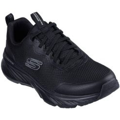 Buty sportowe męskie Skechers Edgeride Rekze. Czarne buty sportowe na co dzień męskie Skechers, z materiału, bez zapięcia, trekkingowe. Za 299.99 zł.
