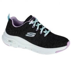 Buty do chodzenia damskie Skechers Arch Fit Comfy Wave. Czarne obuwie treningowe damskie Skechers, trekkingowe. Za 511.80 zł.