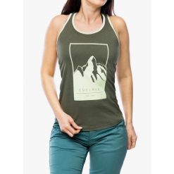 Top wspinaczkowy damski Edelrid Onsight Tank II. Zielone topy damskie EDELRID, bez wzorów, bez kołnierzyka. Za 130.99 zł.
