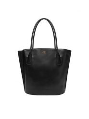 Calvin Klein Torebka LV04F3168G Czarny. Czarne torebki klasyczne damskie CALVIN KLEIN, bez wzorów, ze skóry, bez dodatków. Za 559.99 zł.