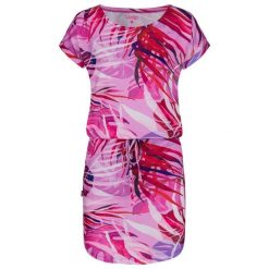 Sukienka damska Loap Anuma w kolorze różowym. Czerwone sukienki damskie ZSPORT, na spacer, na lato, bez wzorów, sportowe, bez kołnierzyka, bez ramiączek, sportowe. Za 165.99 zł.
