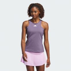 Tennis Y-Tank Top. Fioletowe topy damskie Adidas, xs, bez wzorów, z materiału, bez ramiączek. Za 233.00 zł.