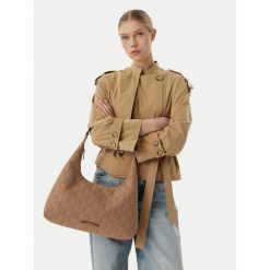 Torebka Calvin Klein. Brązowe torebki klasyczne damskie CALVIN KLEIN, bez wzorów, bez dodatków. Za 569.99 zł.