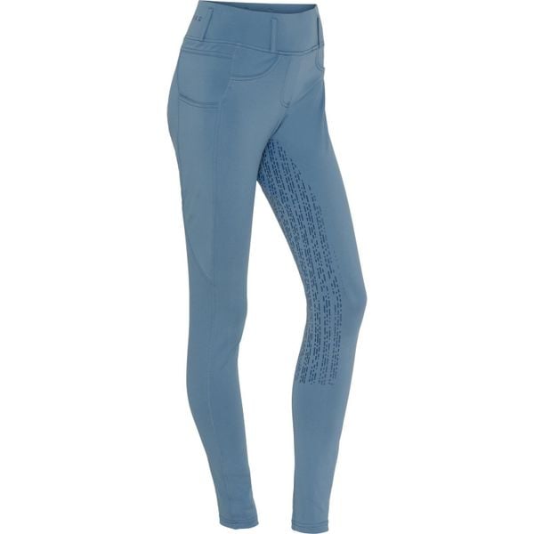 Damskie legginsy jeździeckie z pełną przyczepnością Equipage Kalea. Niebieskie legginsy damskie EQUIPAGE, l, bez wzorów. Za 302.00 zł.