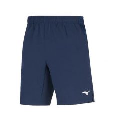 Szorty Mizuno Team Trad. Niebieskie szorty damskie Mizuno, bez wzorów, z materiału, eleganckie. Za 168.00 zł.