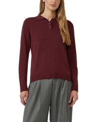 S.Oliver Sweter w kolorze bordowym rozmiar: 42. Czerwone swetry klasyczne damskie S.Oliver, s, bez kołnierzyka. Za 95.99 zł.