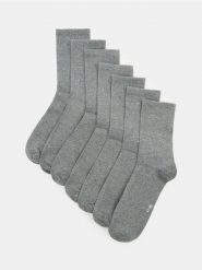Długie skarpetki OEKO-TEX 7 pack - szary. Szare skarpetki męskie Sinsay, bez wzorów. Za 22.99 zł.