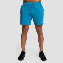 Spodenki męskie fitness regular z kieszeniami akwamarynowe Limitless. Niebieskie szorty męskie GYMBEAM, m, z bawełny, na fitness i siłownię. Za 96.90 zł.