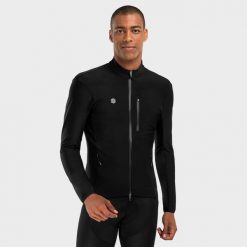 Kurtka rowerowa softshell męska J3 Seymour. Czarne kurtki męskie SIROKO, l, bez wzorów, z softshellu, bez kaptura. Za 382.00 zł.