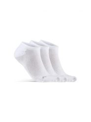 Craft Active Footies 3-Pack — niskie skarpetki oddychające z podparciem. Białe skarpetki męskie Craft, bez wzorów, z elastanu. Za 129.50 zł.