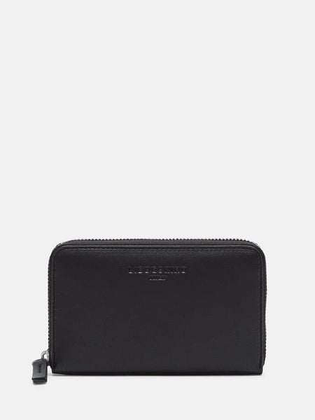Liebeskind Berlin Skórzany portfel w kolorze czarnym - 15 x 9 x 2 cm rozmiar: onesize. Czarne portfele damskie LIEBESKIND BERLIN, bez wzorów, z materiału. Za 196.24 zł.