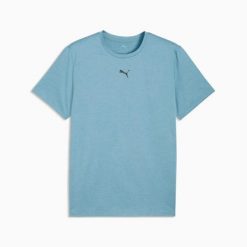 Koszulka sportowa męska Puma TAD ESSENTIALS HEATHER CAT 52592099. Niebieskie t-shirty sportowe męskie Puma, l, z dzianiny, bez ramiączek, na fitness i siłownię. Za 75.87 zł.