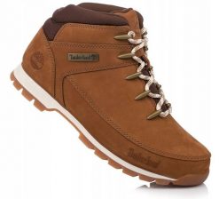 Męskie buty sportowe na codzień TIMBERLAND EURO SPRINT MID. Brązowe buty sportowe na co dzień męskie Timberland, na zimę, z materiału, bez zapięcia, do biegania. Za 499.00 zł.