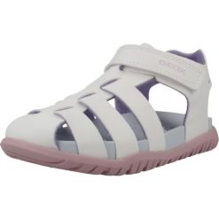 Sandały GEOX B SANDAL FUSBETTO GI Biały. Białe obuwie trekkingowe damskie Geox. Za 189.99 zł.