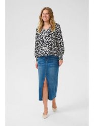 Kaffe Bluzka "Alice" w kolorze czarno-białym rozmiar: 44. Białe bluzki damskie Kaffe, s, bez wzorów, z wiskozy, klasyczne, bez kołnierzyka, bez ramiączek. Za 101.47 zł.