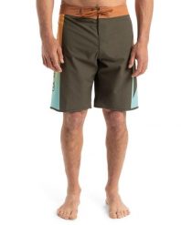 Spodenki boardshort dla Mężczyzn SURFSILK HOLMES 20" Brązowy. Brązowe kąpielówki męskie Quiksilver, m, bez wzorów, z elastanu, do pływania. Za 260.75 zł.