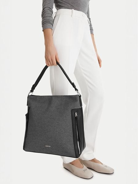 Lasocki Torebka CEO-LSK-X-009-09 Czarny. Czarne torebki klasyczne damskie Lasocki, bez wzorów, z materiału, bez dodatków. Za 199.99 zł.