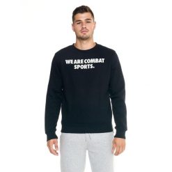 Męska bluza z okrągłym dekoltem Leone Urban. Czarne bluzy bez kaptura męskie LEONE 1947 APPAREL, bez wzorów, z tkaniny, sportowe, bez kołnierzyka, bez ramiączek. W wyprzedaży za 167.70 zł.