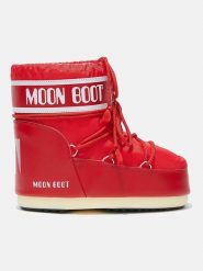 Moon Boot Botki zimowe "Icon" w kolorze czerwonym rozmiar: 39-41. Czerwone botki damskie Moon Boot, na zimę, bez obcasa, bez zapięcia. Za 523.38 zł.